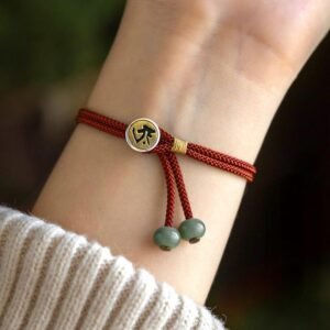 Hand - knitted Red String Bracelets for Women in the Year of the Rabbit (Zodiac Year). Good - luck - bringing Red String Bracelets for Female Best Friends, Hand - knitted Couple Gifts for Both Men and Women