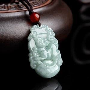 Natural Burmese Type A Jadeite Zodiac Rat, Ox, Tiger, Rabbit, Dragon, Snake, Horse, Goat, Monkey, Rooster, Dog, Pig Jade Pendants and Ornaments