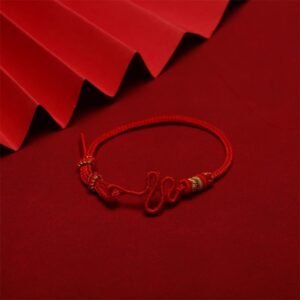 Hand - knitted ropes for people with the Chinese zodiac sign of snake in 2025 (birth year). Red ropes for both men and women, DIY, can be threaded with gold to make wrist ropes
