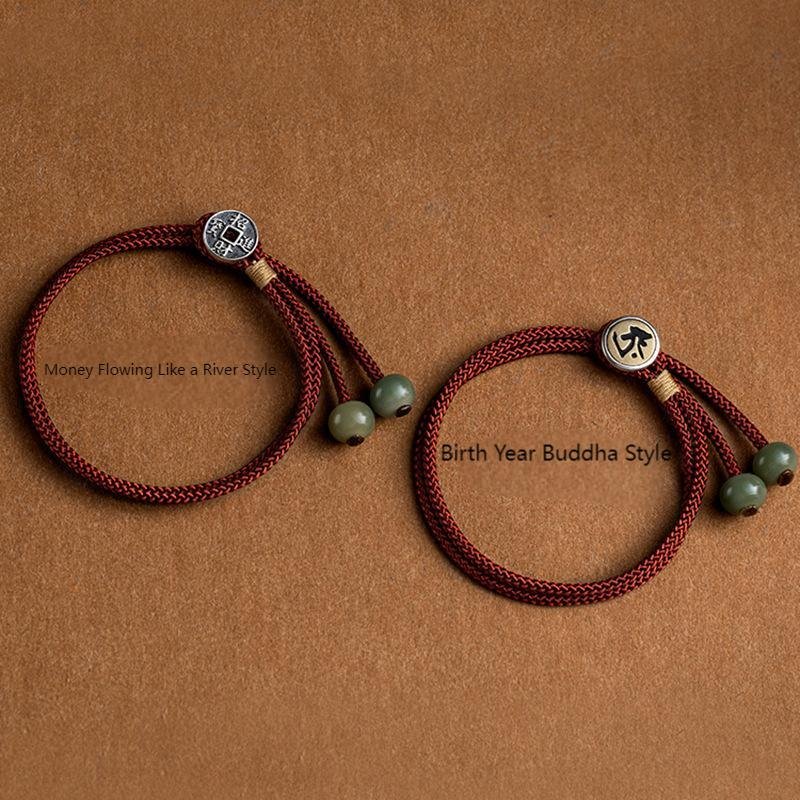 Hand - knitted Red String Bracelets for Women in the Year of the Rabbit (Zodiac Year). Good - luck - bringing Red String Bracelets for Female Best Friends, Hand - knitted Couple Gifts for Both Men and Women - Image 2