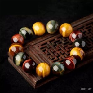 Juanyu Natural Color Tiger's Eye Stone Bracelet, Tiger Eye Crystal Bracelet Jewelry